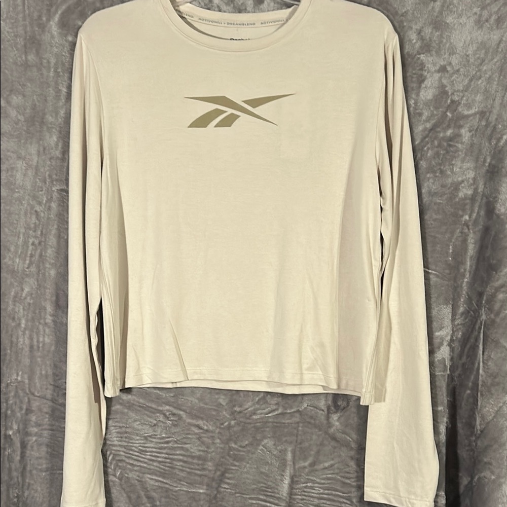 Reebok Cream Long Sleeve Shirt